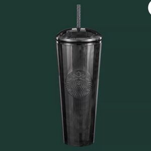 Starbucks Black Kaleidoscope Shell Plastic Cold Cup